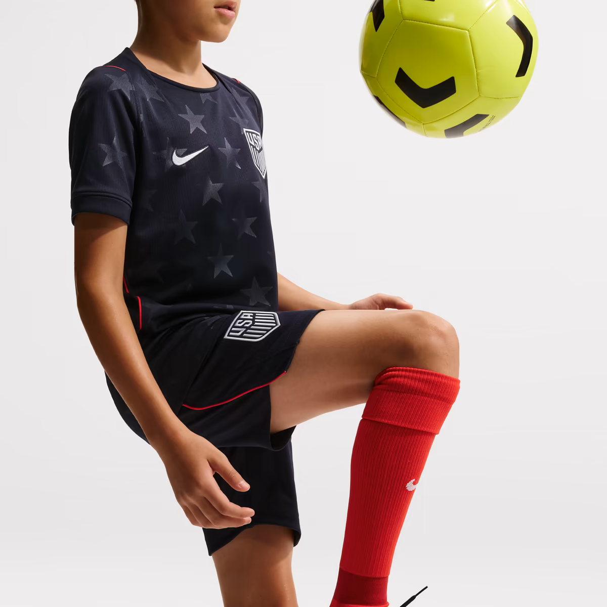 Youth Nike Navy USMNT 2026 Away Stadium Replica Shorts 5 Youth Nike Navy USMNT 2026 Away Stadium Replica Shorts
