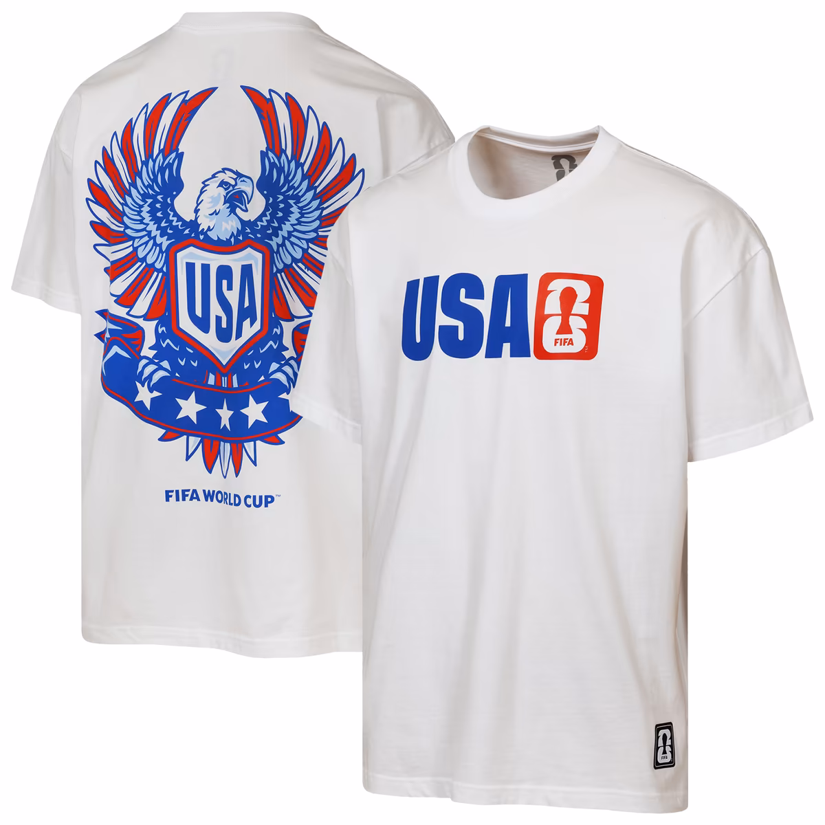 Men's Outerstuff  White USA Livery Oversized T-Shirt