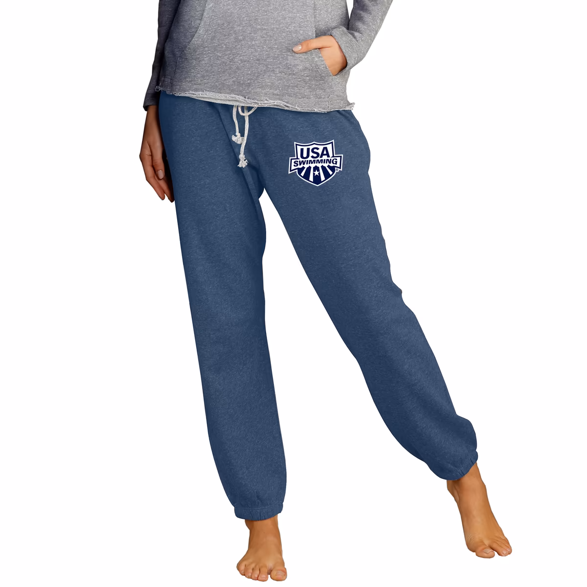 Women's Concepts Sport  Navy USA Swimming Mainstream Knit Jogger Pants