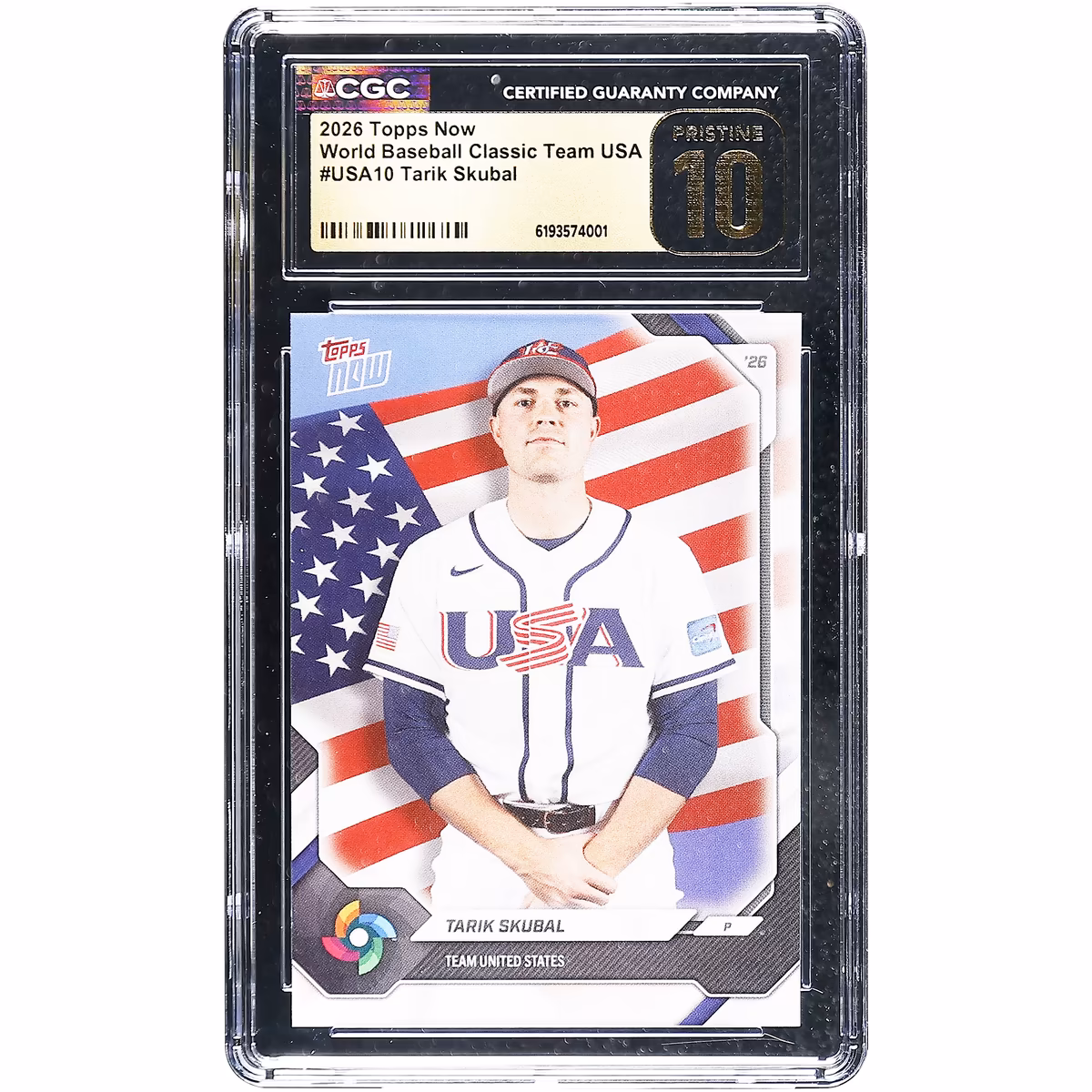 Tarik Skubal USA Baseball 2026 Topps Now #USA10 CGC Authenticated Pristine 10 Card 1 Tarik Skubal USA Baseball 2026 Topps Now #USA10 CGC Authenticated Pristine 10 Card