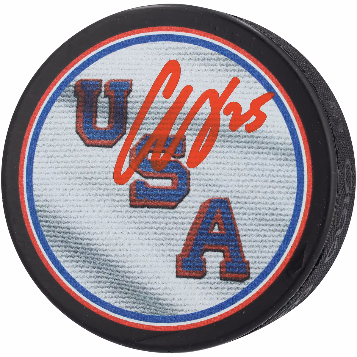 Charlie McAvoy Team USA Autographed 2026 Winter Olympics Hockey Puck