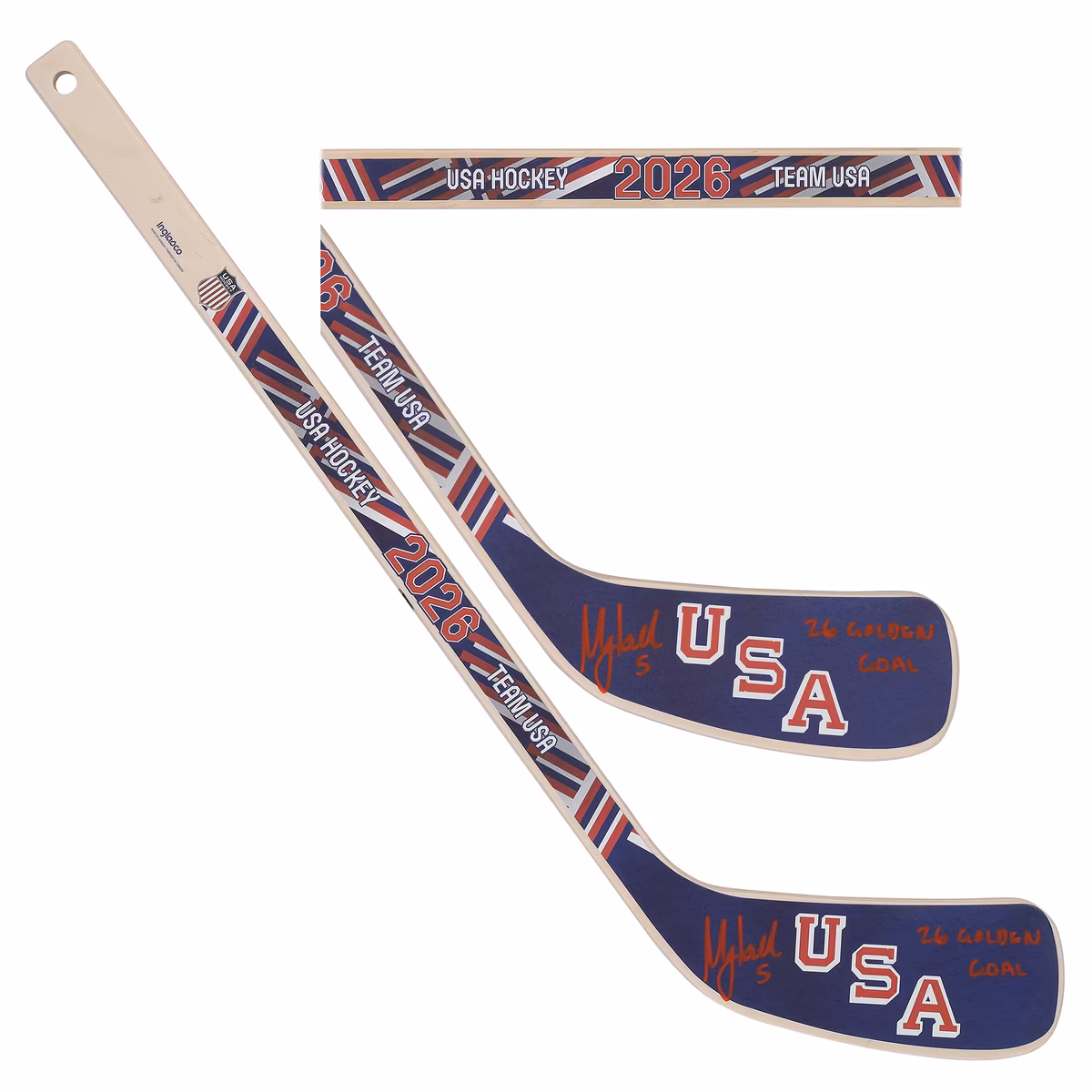 Megan Keller Team USA Autographed 2026 Winter Olympics Mini Wood Stick with "26 Golden Goal" Inscription 5 Megan Keller Team USA Autographed 2026 Winter Olympics Mini Wood Stick with "26 Golden Goal" Inscription