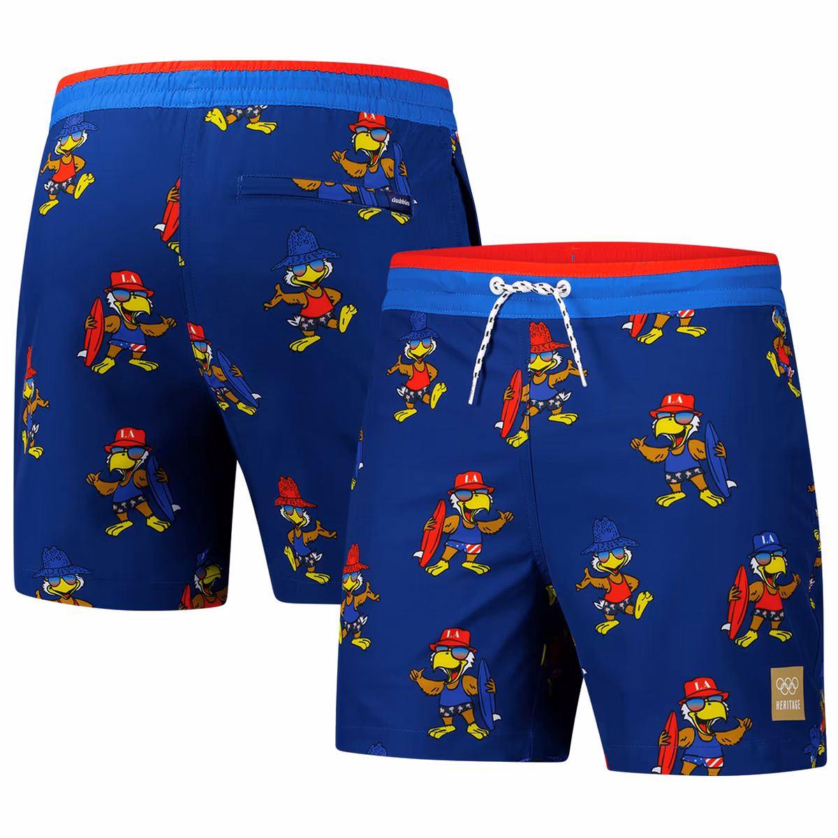 Men's Chubbies Navy The Heritage Collection Los Angeles 1984 Olympic Games The Eagle Has Landed Classic Lined Swim Trunk 1 Men's Chubbies Navy The Heritage Collection Los Angeles 1984 Olympic Games The Eagle Has Landed Classic Lined Swim Trunk