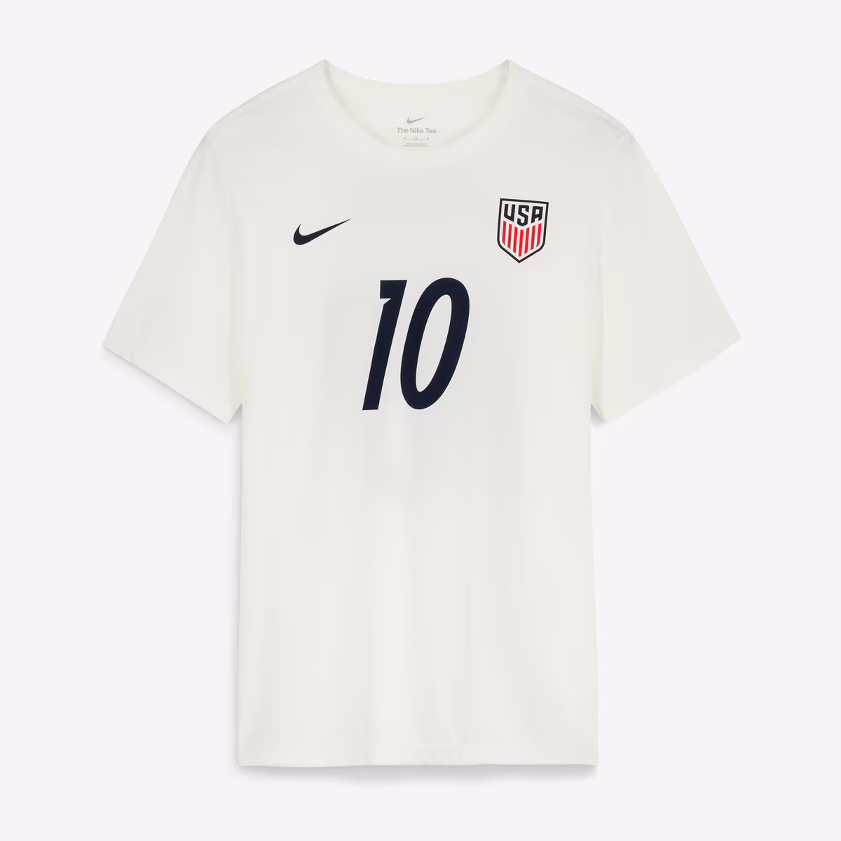 Men's Nike Christian Pulisic Cream USMNT Home Name & Number T-Shirt 2 Men's Nike Christian Pulisic Cream USMNT Home Name & Number T-Shirt