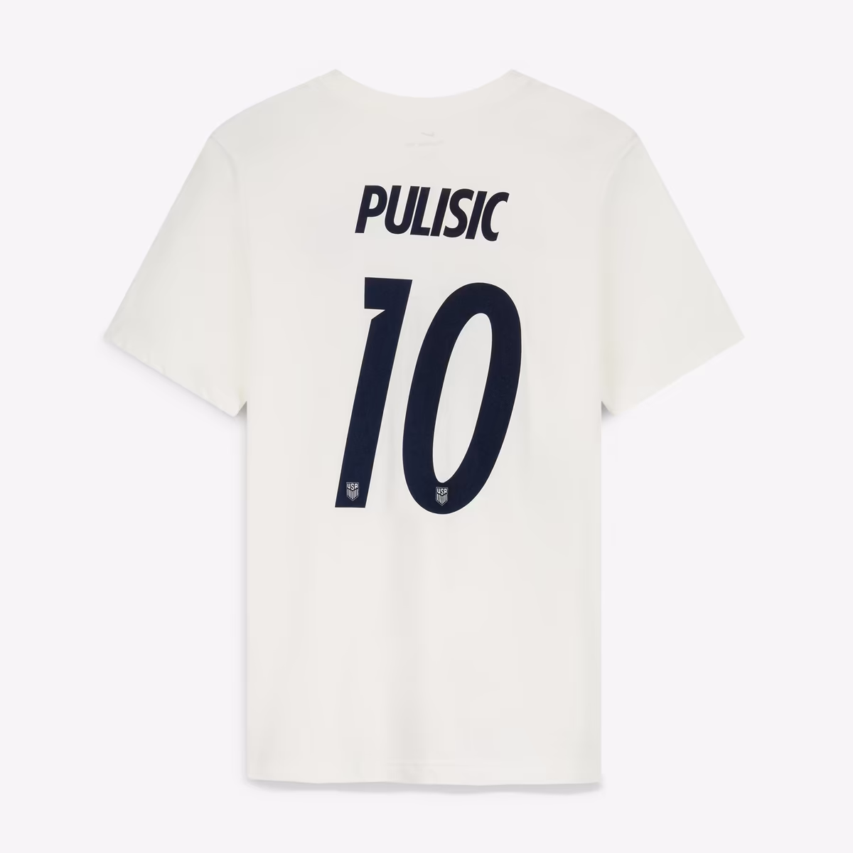 Men's Nike Christian Pulisic Cream USMNT Home Name & Number T-Shirt 3 Men's Nike Christian Pulisic Cream USMNT Home Name & Number T-Shirt