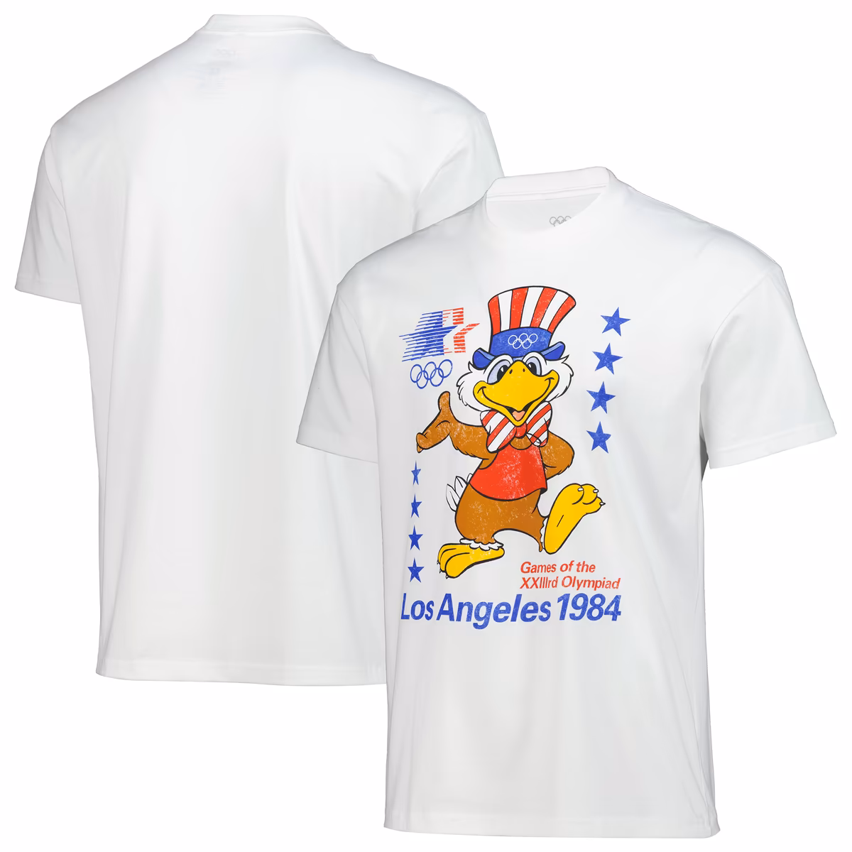 Unisex White The Heritage Collection Los Angeles 1984 Olympic Games Sam the Eagle T-Shirt