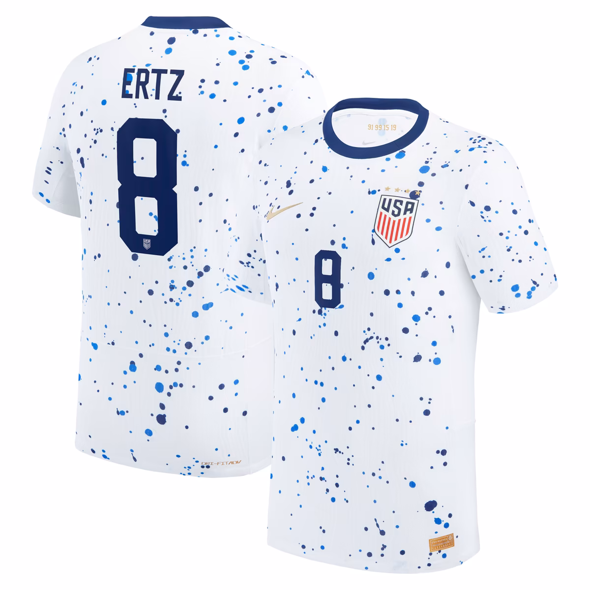Men's Nike Julie Ertz White USWNT 2023 Home Authentic Player Jersey