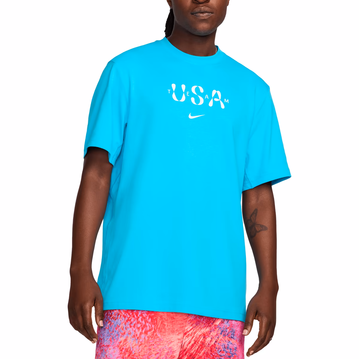 Men's Nike Aqua Team USA Primary Statement T-Shirt 9 Men's Nike Aqua Team USA Primary Statement T-Shirt