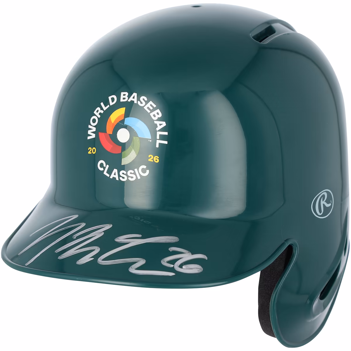 Nolan McLean USA Baseball Autographed 2026 World Baseball Classic Logo Mini Batting Helmet 4 Nolan McLean USA Baseball Autographed 2026 World Baseball Classic Logo Mini Batting Helmet