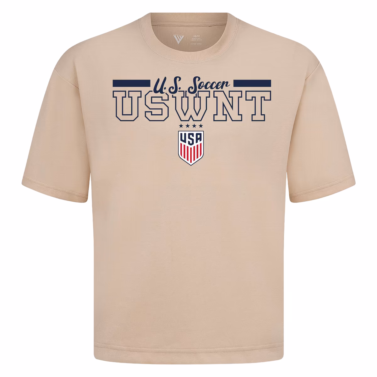 Men's Levelwear Khaki USWNT Vanguard Luxe Signature T-Shirt 2 Men's Levelwear Khaki USWNT Vanguard Luxe Signature T-Shirt