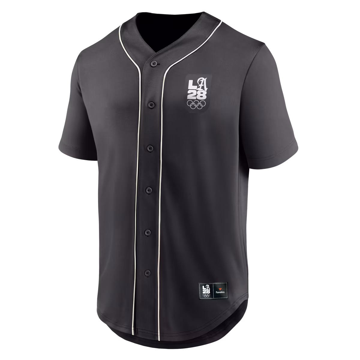 Men's Fanatics Charcoal LA28 Summer Olympics Core Foundation Ball Button-Up Shirt 4 Men's Fanatics Charcoal LA28 Summer Olympics Core Foundation Ball Button-Up Shirt