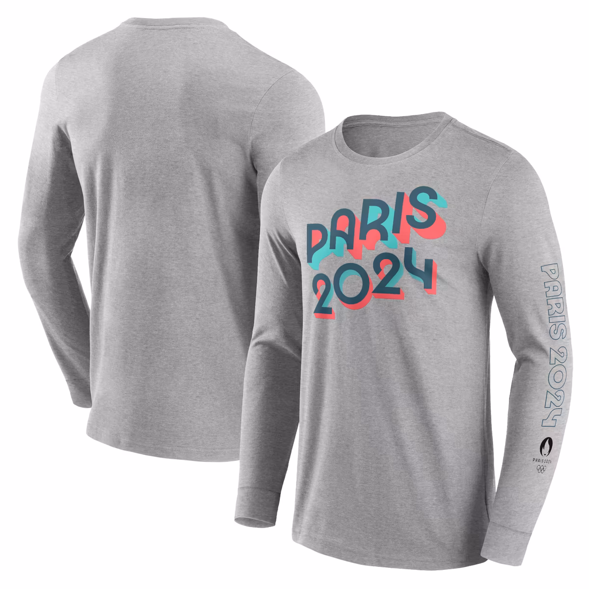 Men's Fanatics Heather Gray Paris 2024 Summer Olympics Bold Stripe Long Sleeve T-Shirt 10 Men's Fanatics Heather Gray Paris 2024 Summer Olympics Bold Stripe Long Sleeve T-Shirt