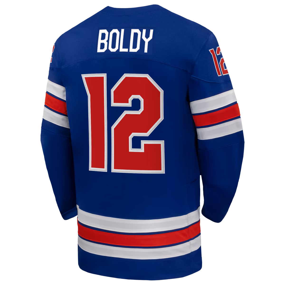 Men's Nike Matthew Boldy Royal US Hockey 2026 Home Replica Jersey 3 Men's Nike Matthew Boldy Royal US Hockey 2026 Home Replica Jersey