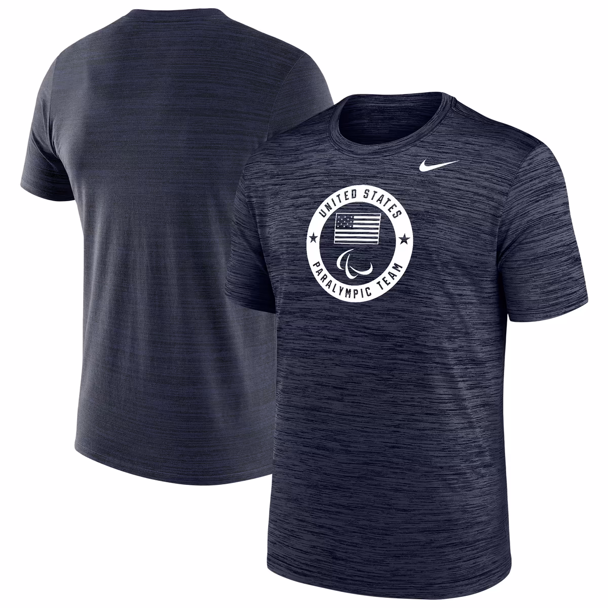 Men's Nike  Navy U.S. Paralympics Team Issue Velocity Performance T-Shirt