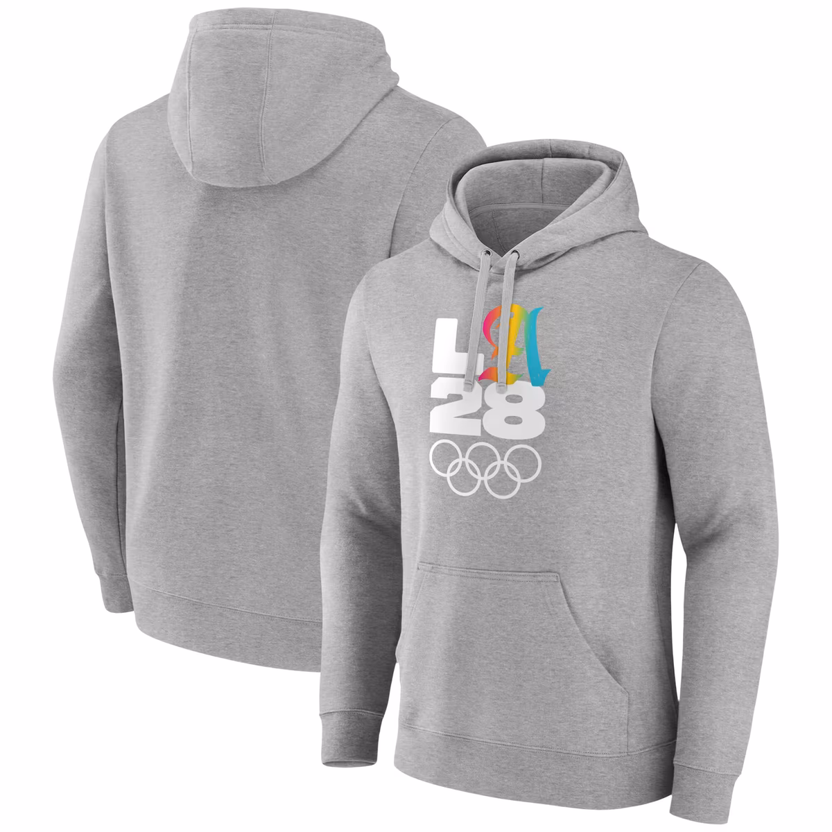 Men's Gray LA 2028 Summer Olympics Gradient Pullover Hoodie