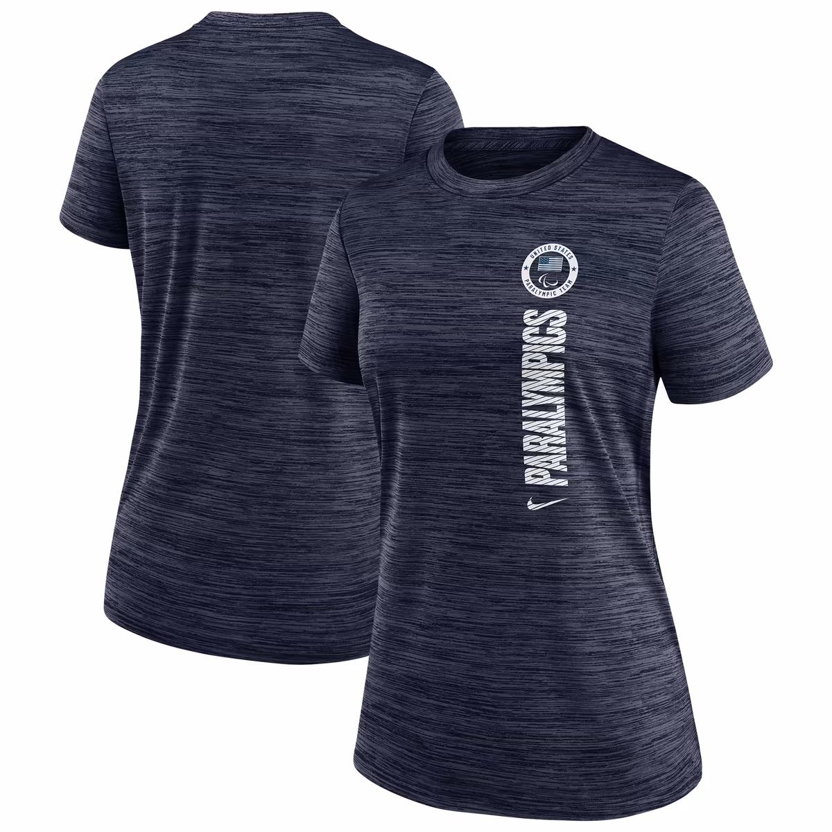 Women's Nike  Navy U.S. Paralympics Velocity Performance T-Shirt