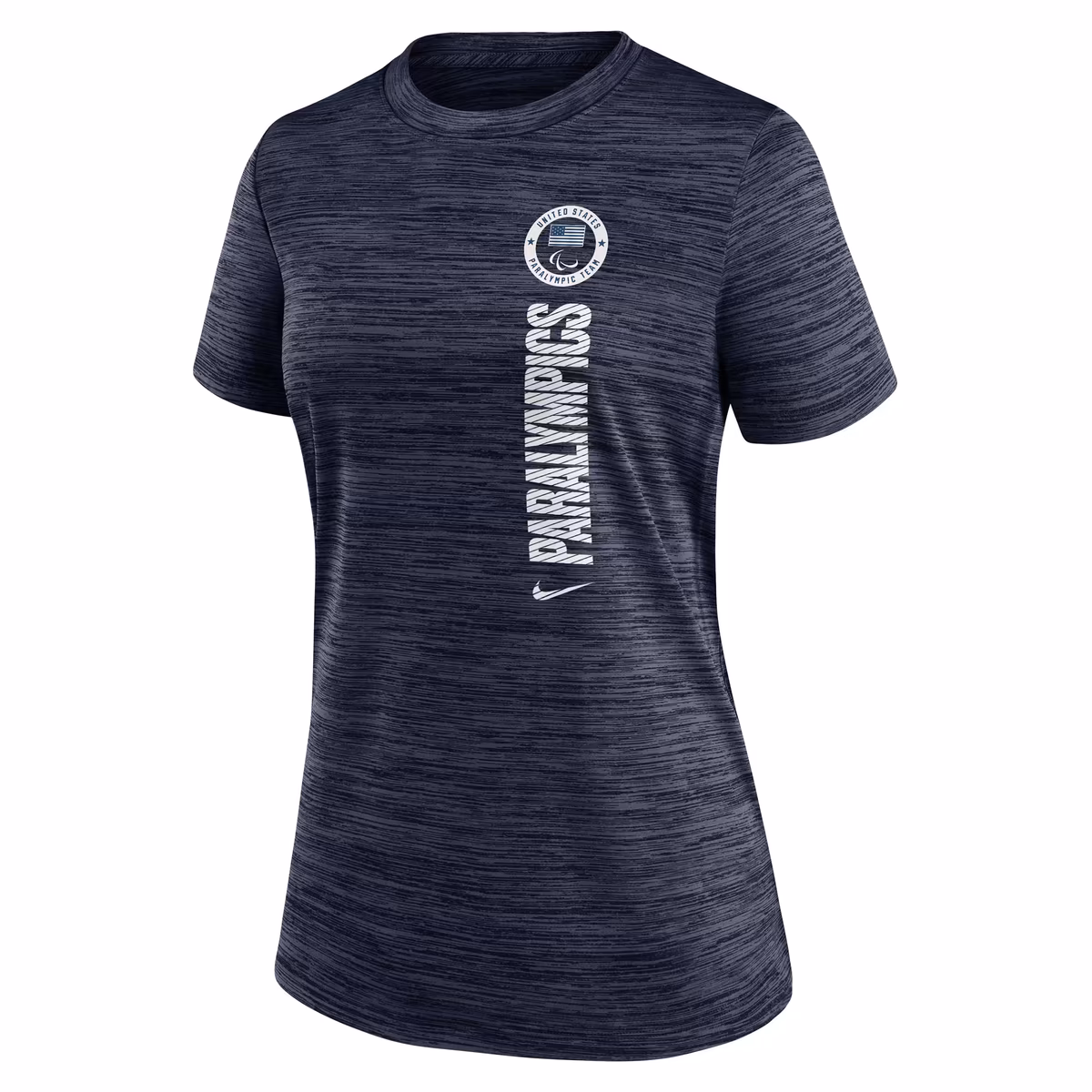 Women's Nike Navy U.S. Paralympics Velocity Performance T-Shirt 2 Women's Nike Navy U.S. Paralympics Velocity Performance T-Shirt