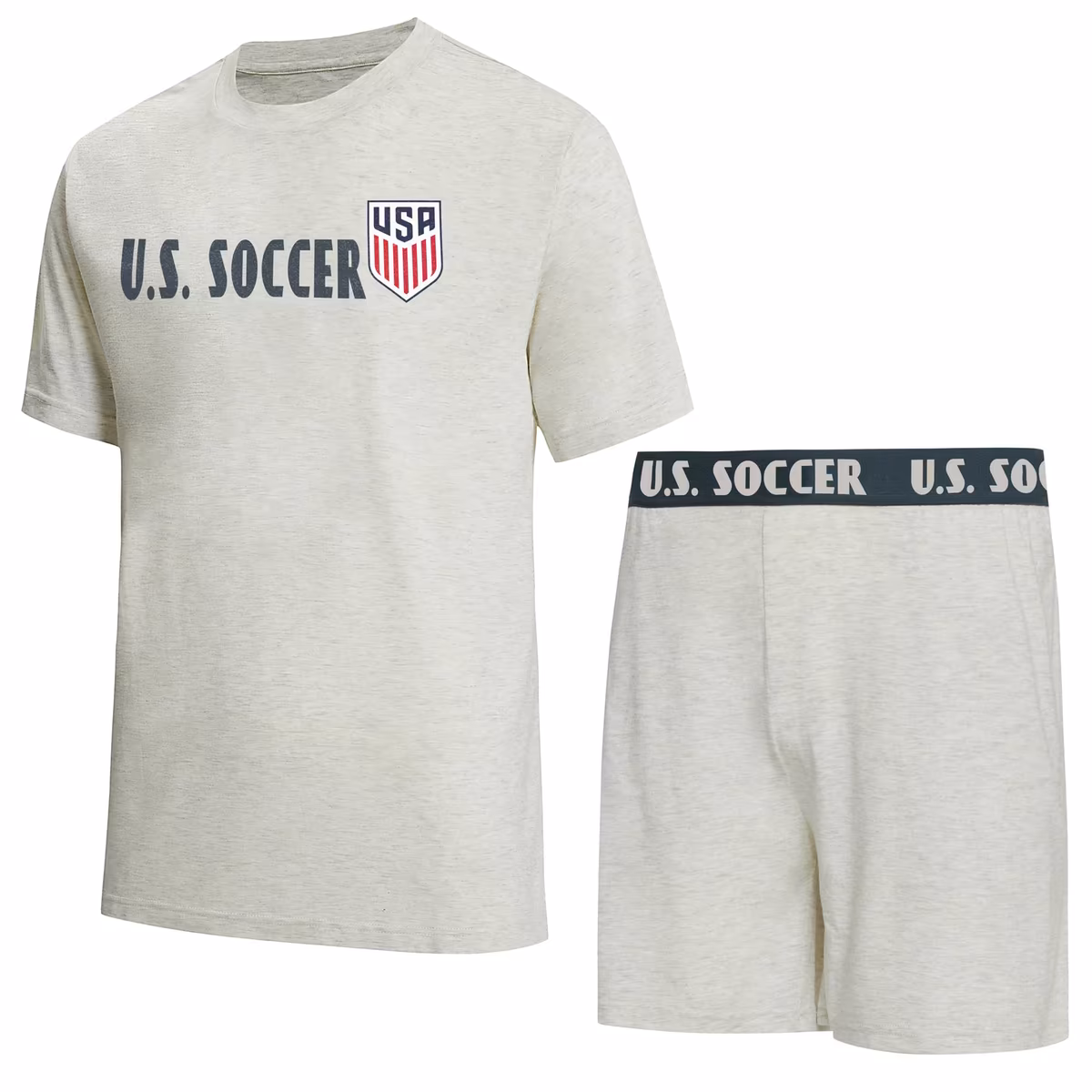 Men's Concepts Sport Ash USMNT Harbor Top and Shorts Set