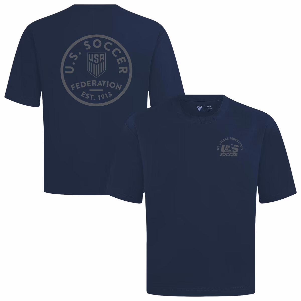 Men's Levelwear Navy USMNT Luxe Signature Knit Transit T-Shirt