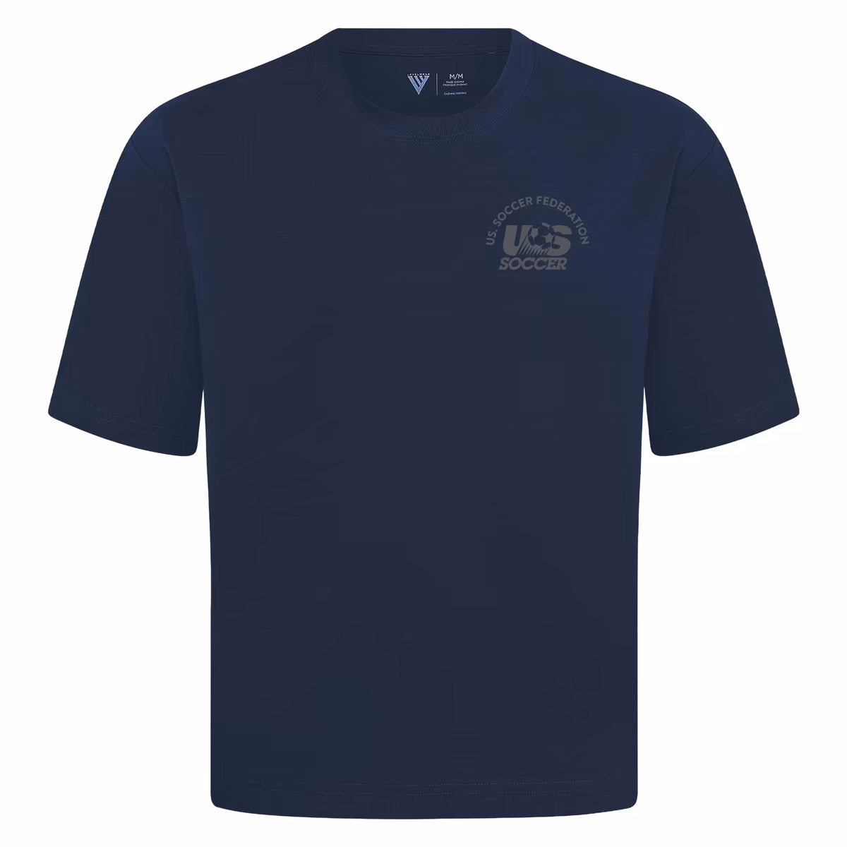Men's Levelwear Navy USMNT Luxe Signature Knit Transit T-Shirt 2 Men's Levelwear Navy USMNT Luxe Signature Knit Transit T-Shirt