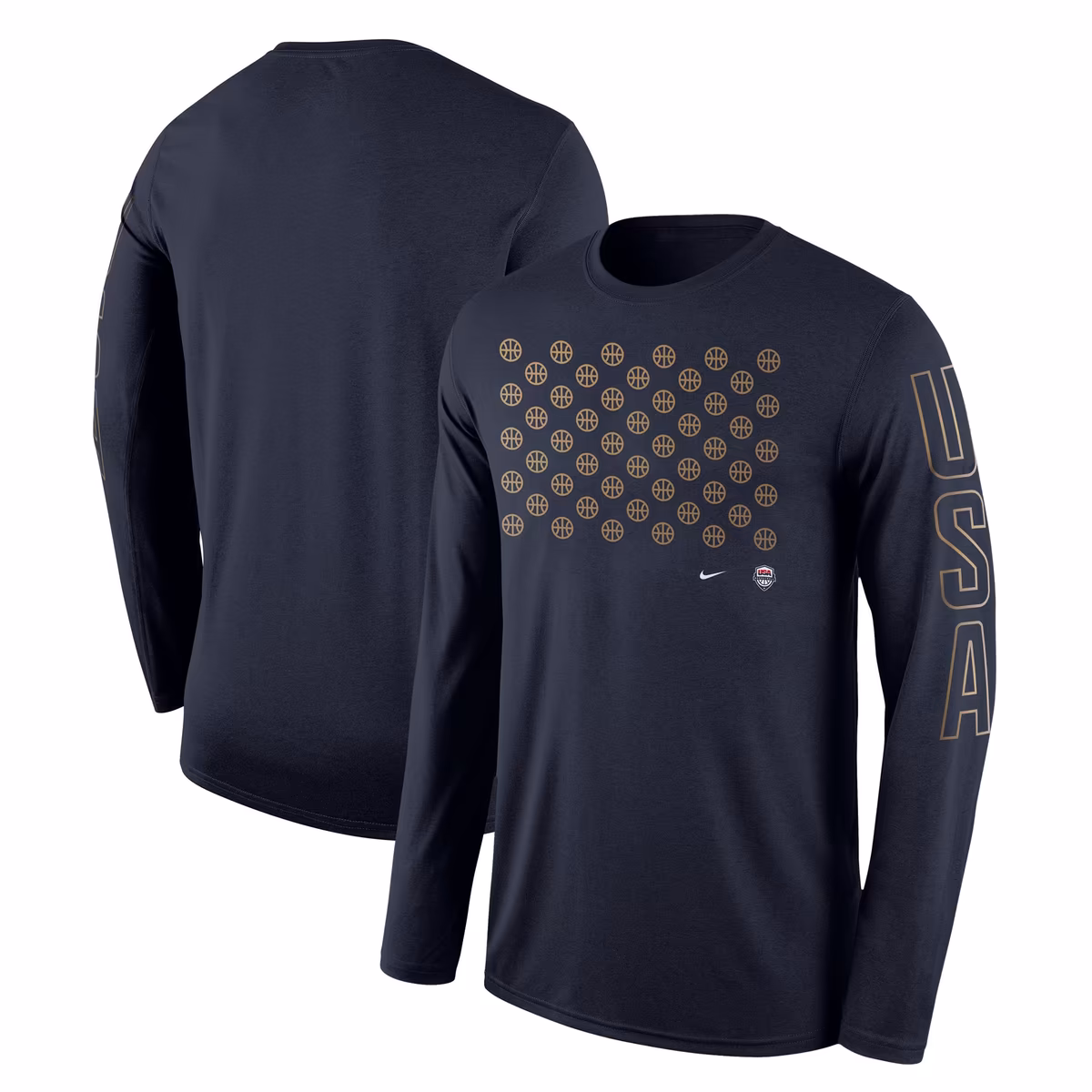 Unisex Nike Navy USA Basketball 2024 Summer Olympics Legend Performance Long Sleeve T-Shirt