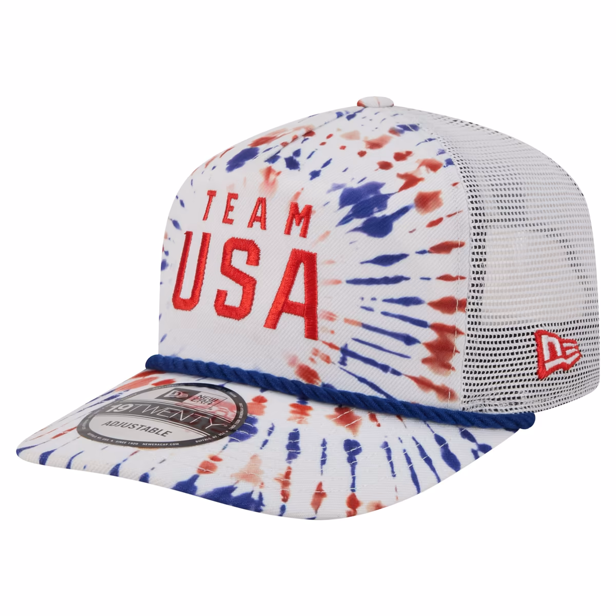 Unisex New Era White Team USA Firework 19TWENTY Rope Trucker Snapback Hat 9 Unisex New Era White Team USA Firework 19TWENTY Rope Trucker Snapback Hat