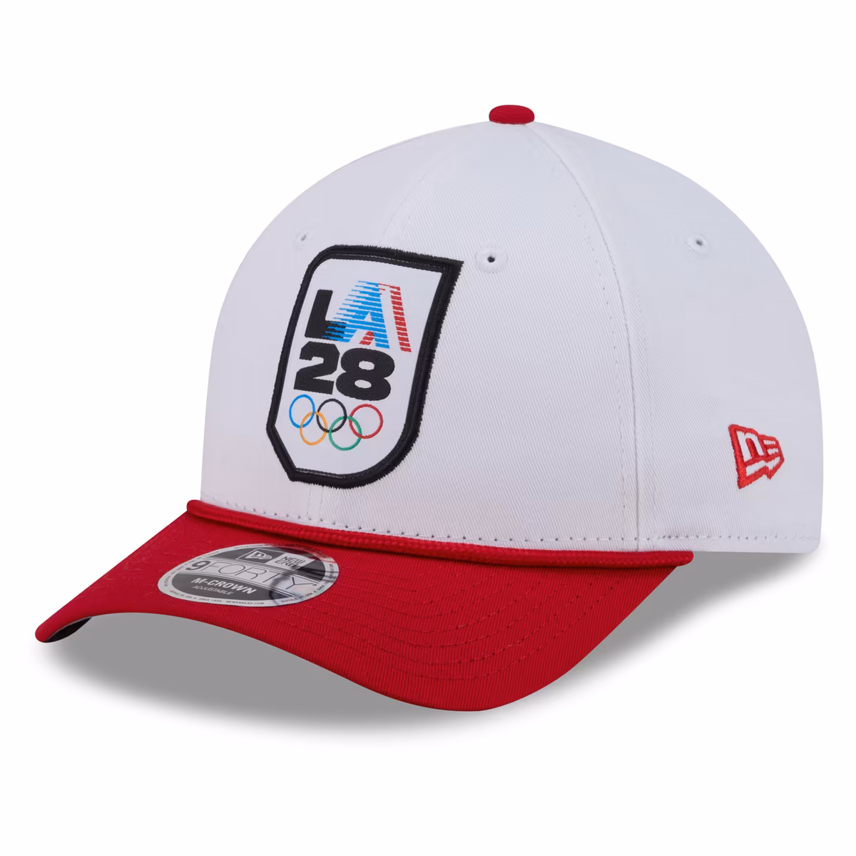 Men's New Era  White/Red LA28 Rope M-Crown 9FORTY Adjustable Hat