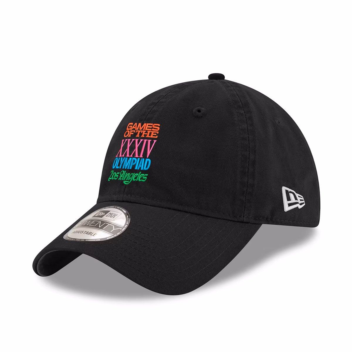 Men's New Era Black LA28 Superbloom Collection 9TWENTY Adjustable Hat