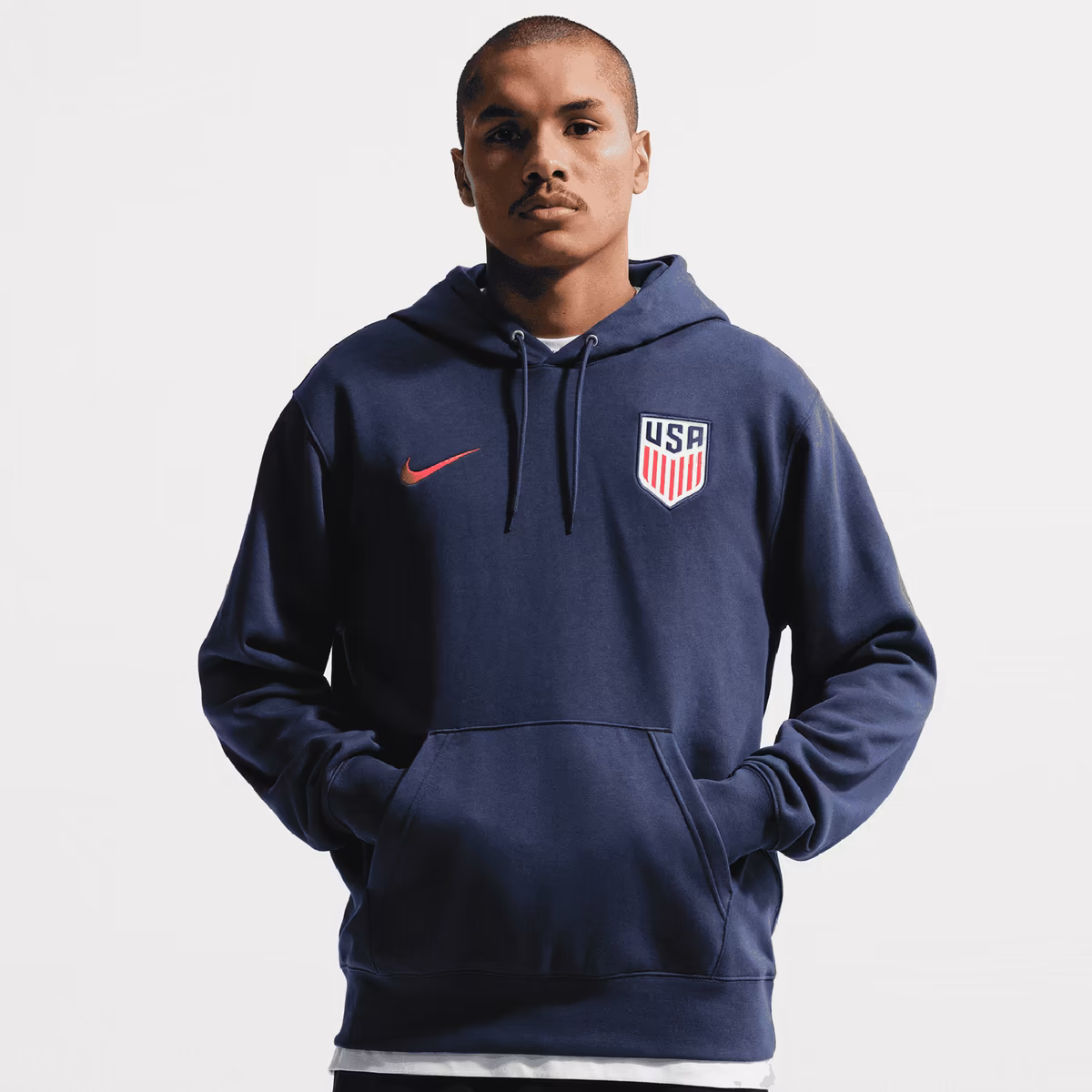 Men's Nike Navy USMNT Club Hoodie 2 Men's Nike Navy USMNT Club Hoodie