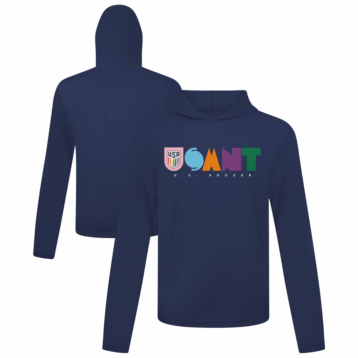 Men's Levelwear  Navy USMNT Anthem Pullover Hoodie