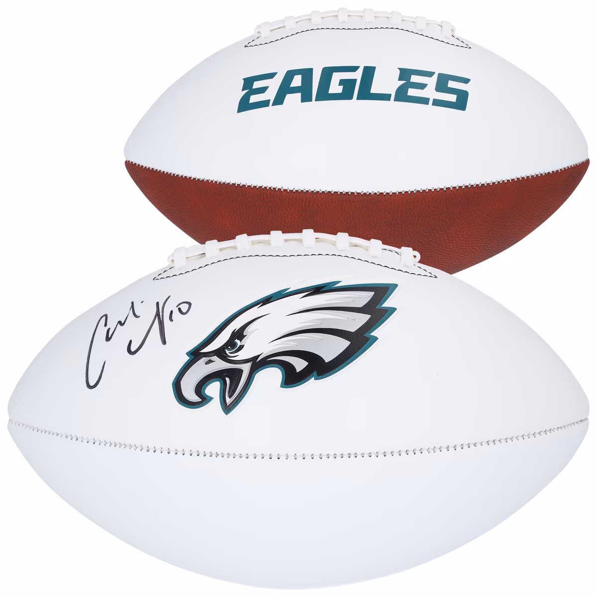 Carli Lloyd USWNT Autographed Philadelphia Eagles Franklin White Panel Football 5 Carli Lloyd USWNT Autographed Philadelphia Eagles Franklin White Panel Football
