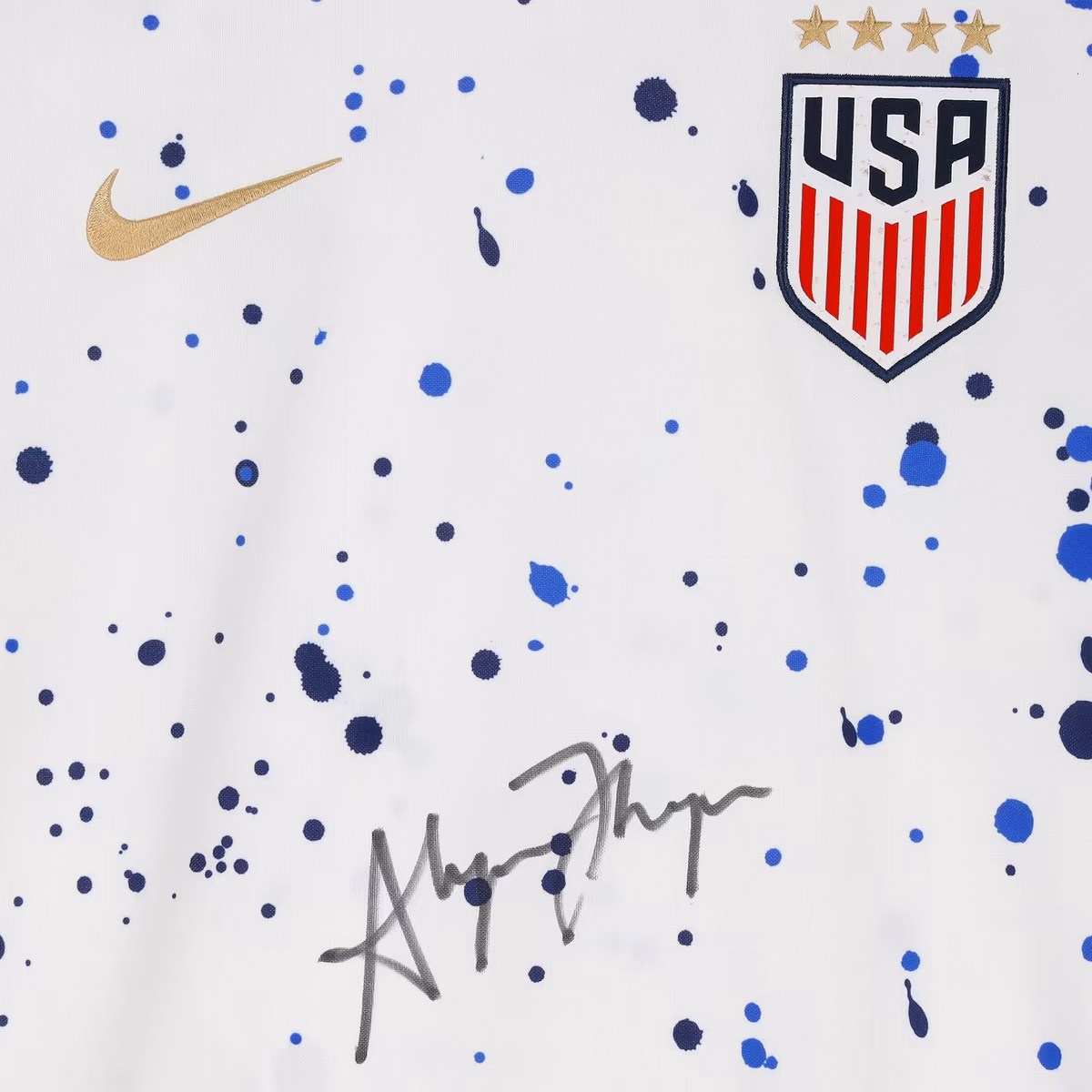 Alyssa Thompson USWNT Autographed 2023 Home Jersey - Front Signed 4 Alyssa Thompson USWNT Autographed 2023 Home Jersey - Front Signed