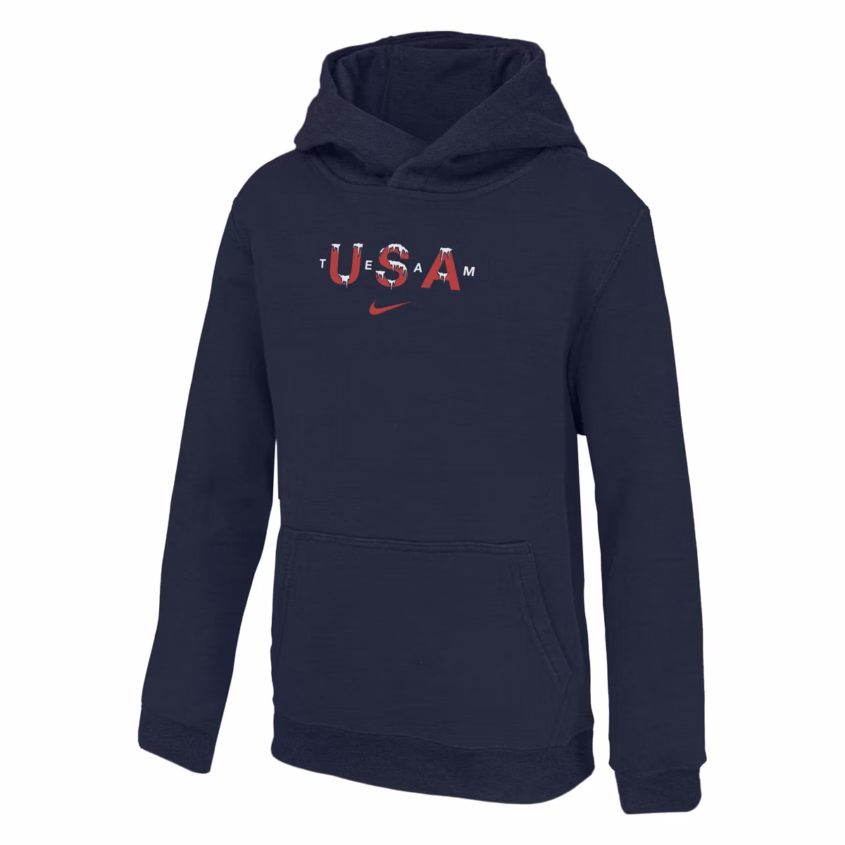 Youth Nike Navy Team USA Snow Club Hoodie