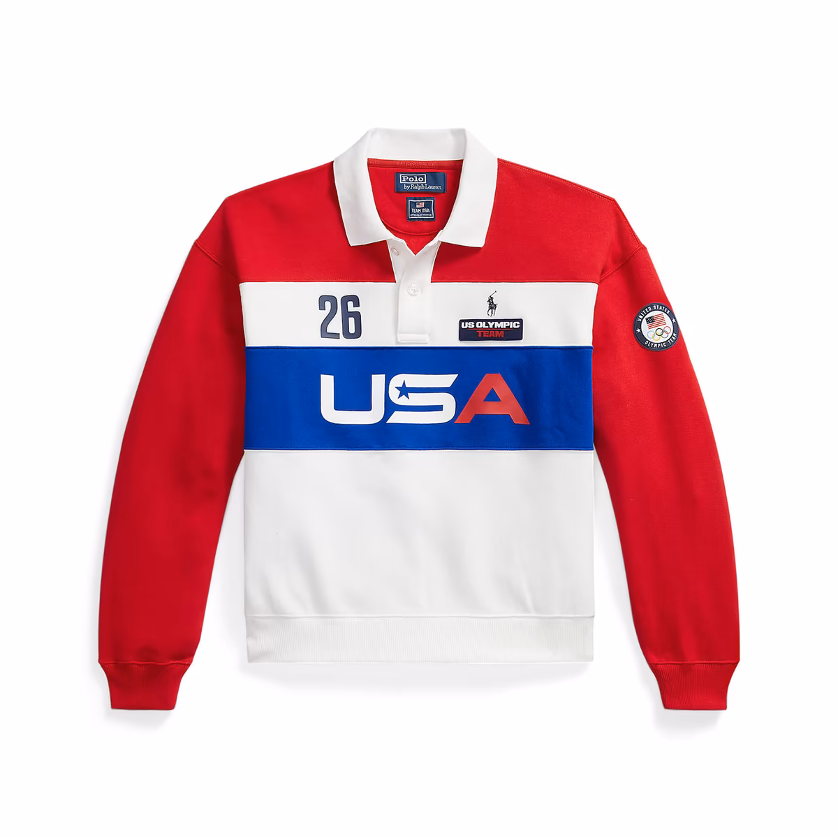 Women's Polo Ralph Lauren Team USA Polo-Collar Pullover