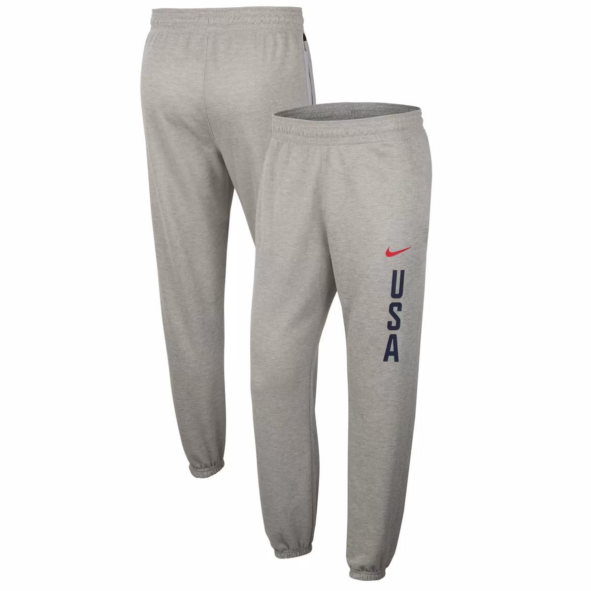 Men's Nike Gray USA Basketball Authentic Practice Club Pants