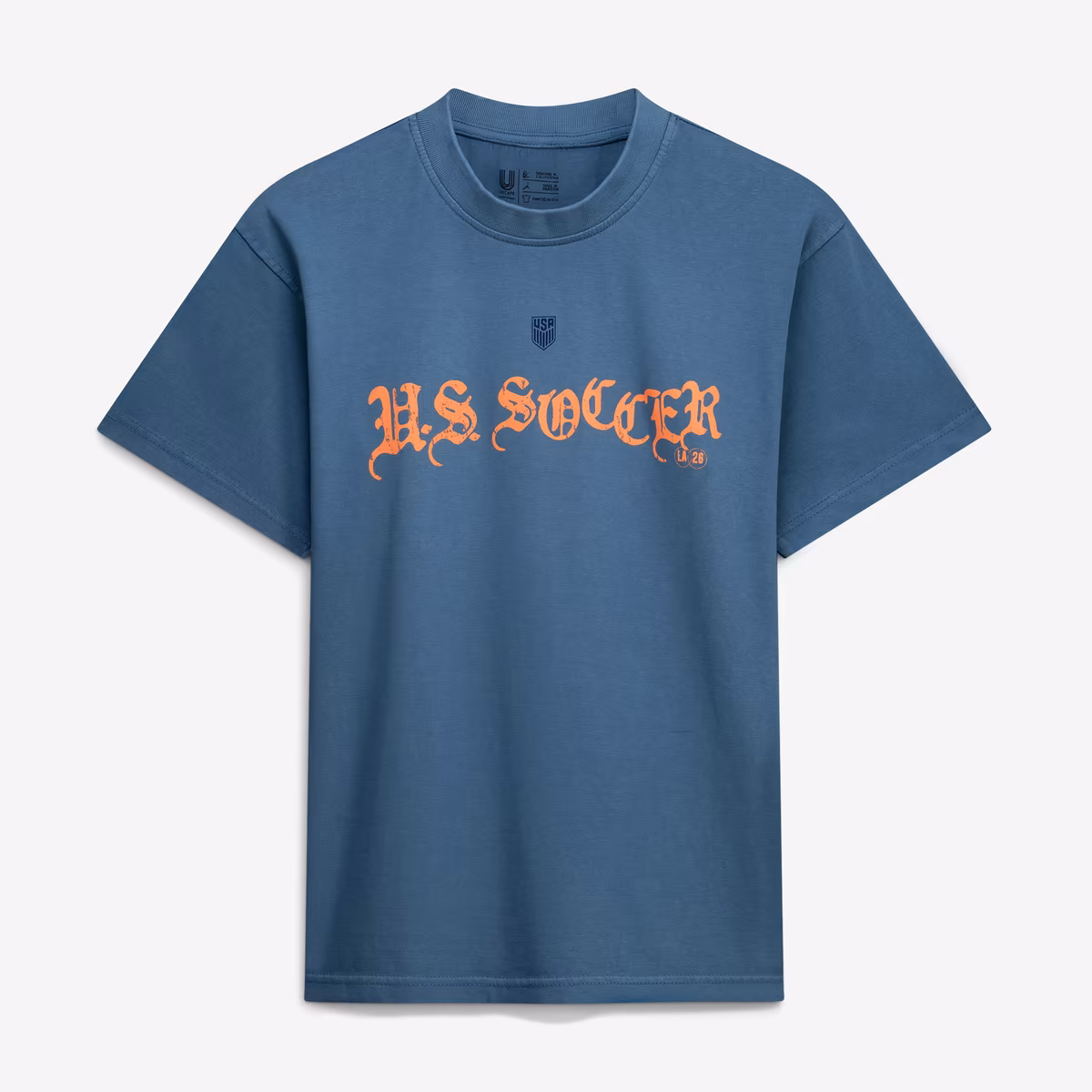 Unisex Uscape Apparel Blue Host City U.S. Soccer x Los Angeles 2026 Graffiti Vintage T-Shirt 2 Unisex Uscape Apparel Blue Host City U.S. Soccer x Los Angeles 2026 Graffiti Vintage T-Shirt