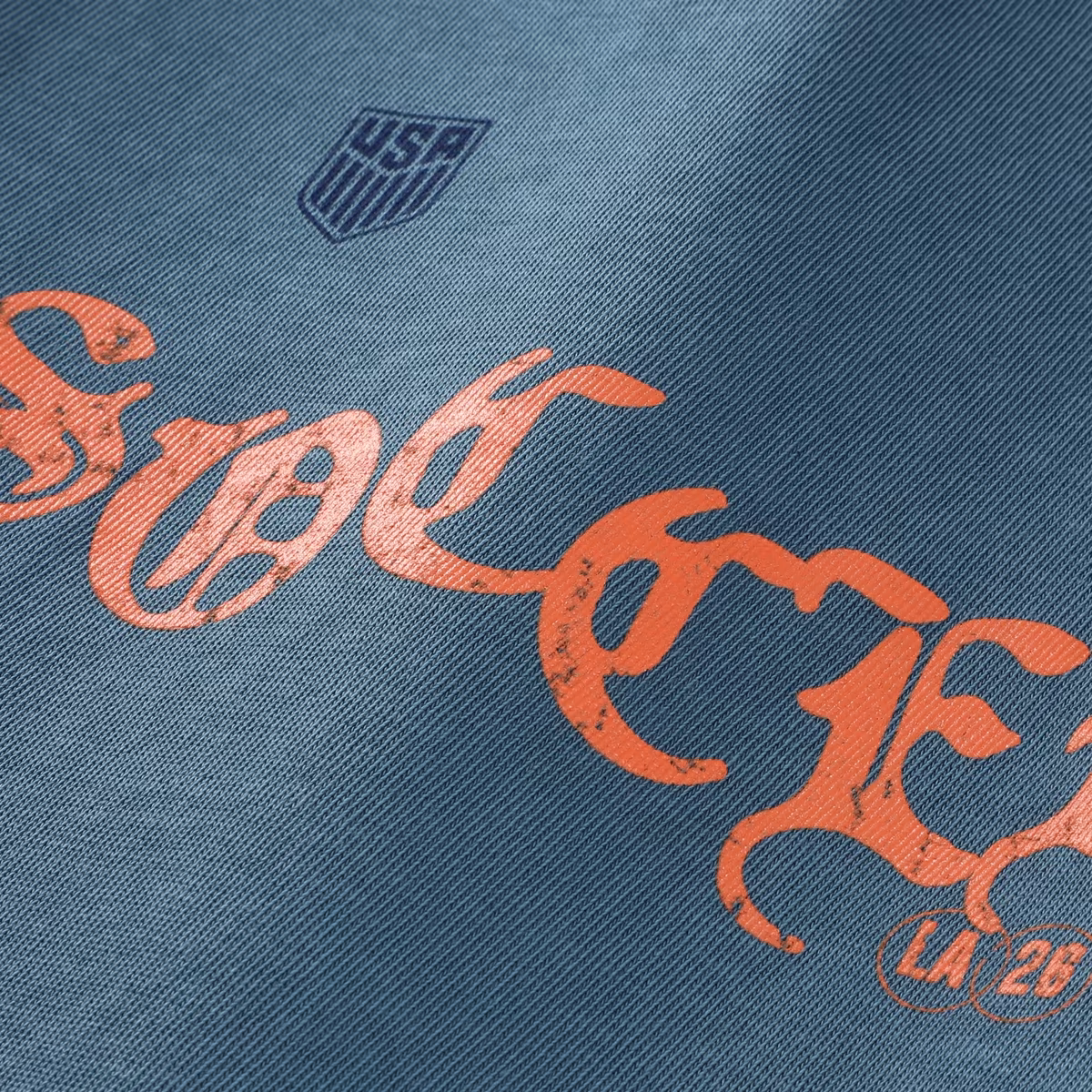 Unisex Uscape Apparel Blue Host City U.S. Soccer x Los Angeles 2026 Graffiti Vintage T-Shirt 4 Unisex Uscape Apparel Blue Host City U.S. Soccer x Los Angeles 2026 Graffiti Vintage T-Shirt