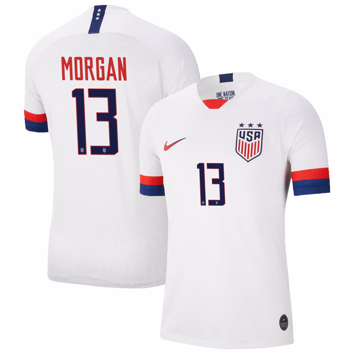 Men's Nike Alex Morgan White USWNT 2019 Home Replica Stadium Player Jersey