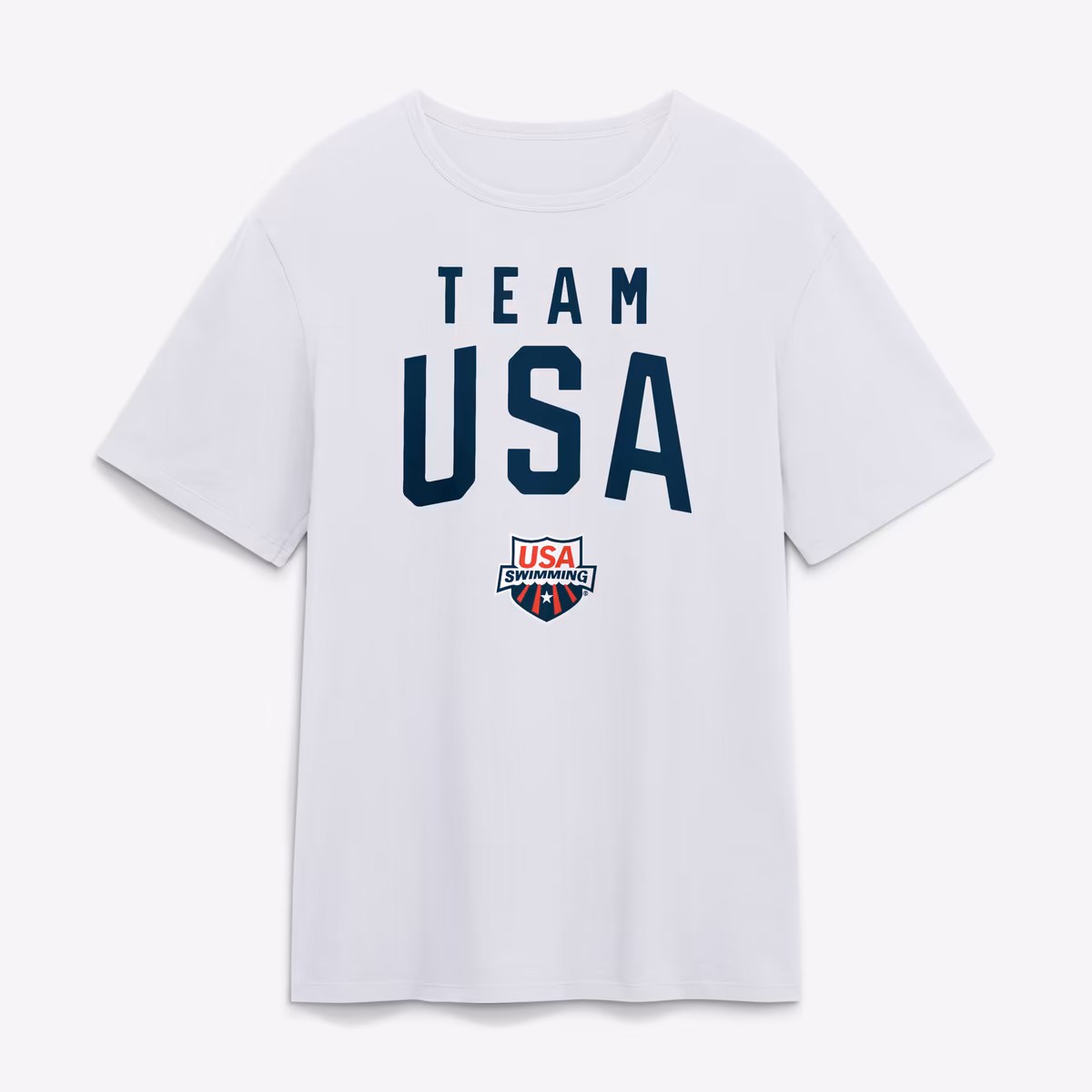 Men's White Team USA Summer Games Swimming T-Shirt 1 Men's White Team USA Summer Games Swimming T-Shirt