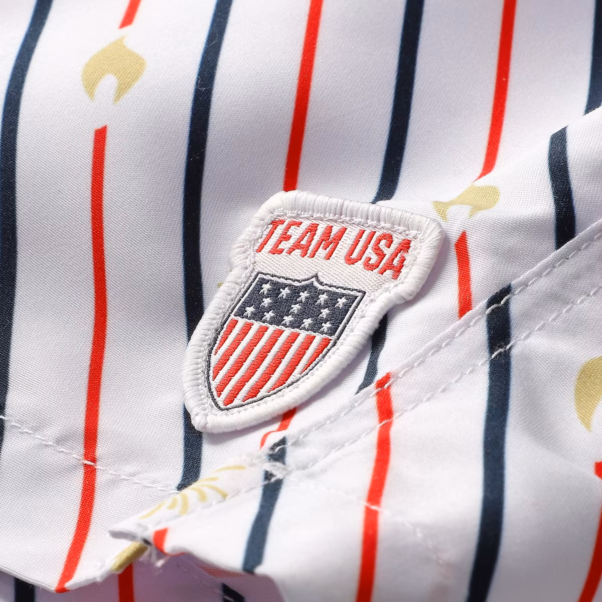 Men's Chubbies White Team USA The Life, Liberty & Candles Rigid Swim Trunk 3 Men's Chubbies White Team USA The Life, Liberty & Candles Rigid Swim Trunk