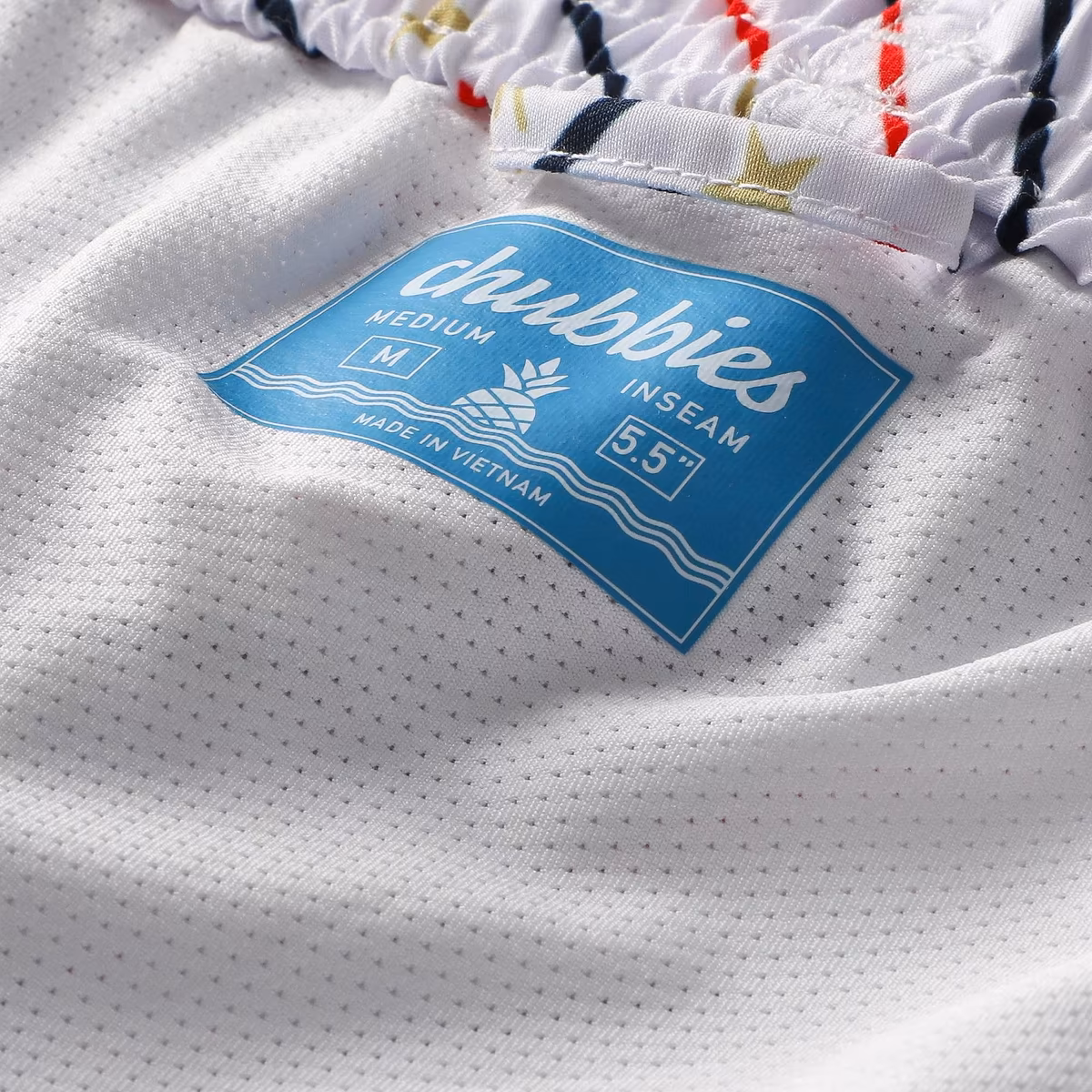 Men's Chubbies White Team USA The Life, Liberty & Candles Rigid Swim Trunk 5 Men's Chubbies White Team USA The Life, Liberty & Candles Rigid Swim Trunk