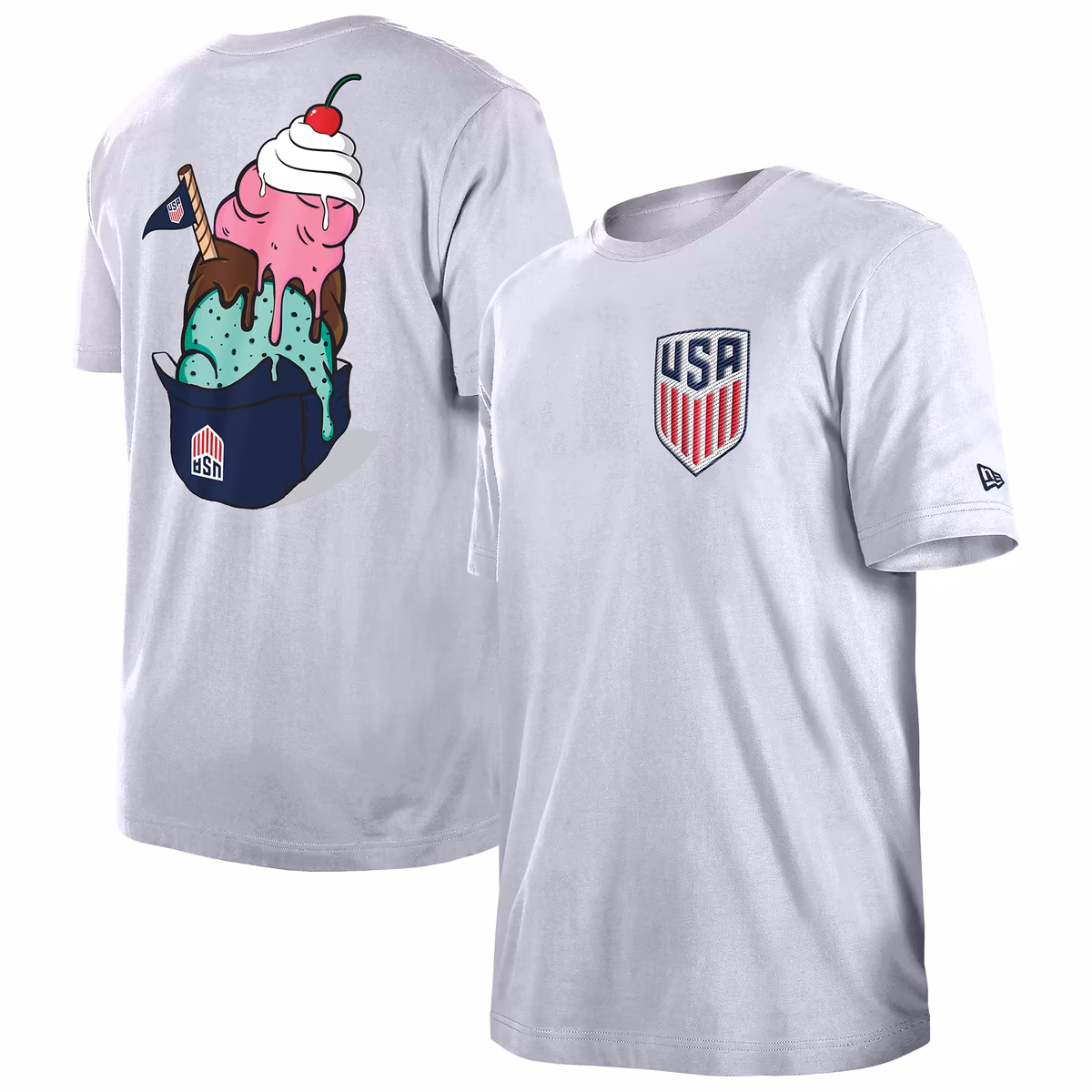 Men's 5th & Ocean by New Era White USMNT Gameday T-Shirt 8 Men's 5th & Ocean by New Era White USMNT Gameday T-Shirt