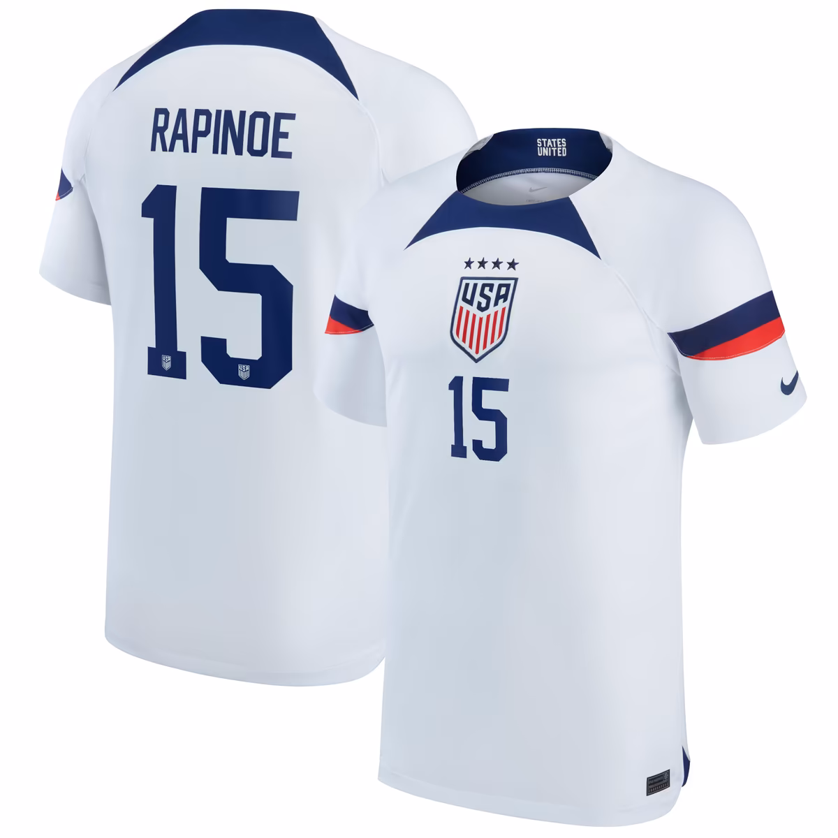 Youth Nike Megan Rapinoe White USWNT 2022/23 Home Breathe Stadium Replica Player Jersey