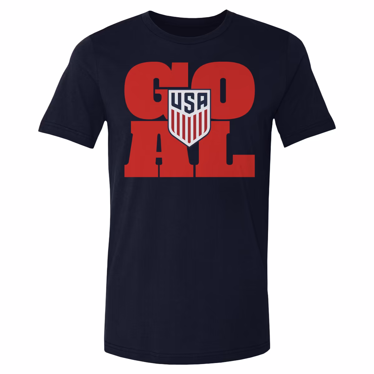 Men's 500 Level Navy USMNT Goal Logo T-Shirt