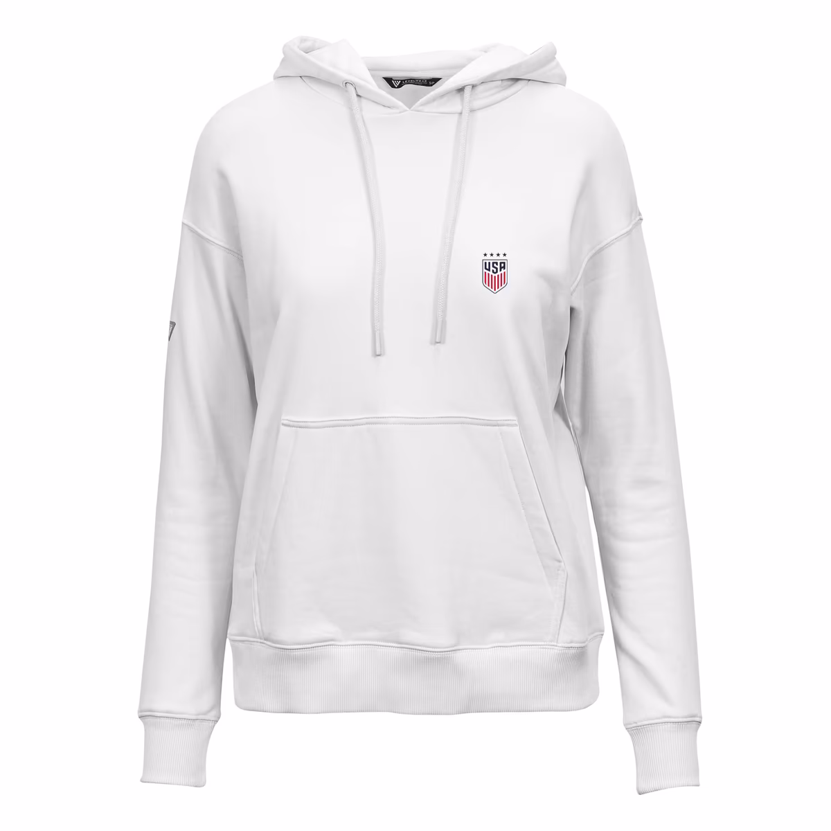 Women's Levelwear White USWNT Adorn Pullover Hoodie 3 Women's Levelwear White USWNT Adorn Pullover Hoodie