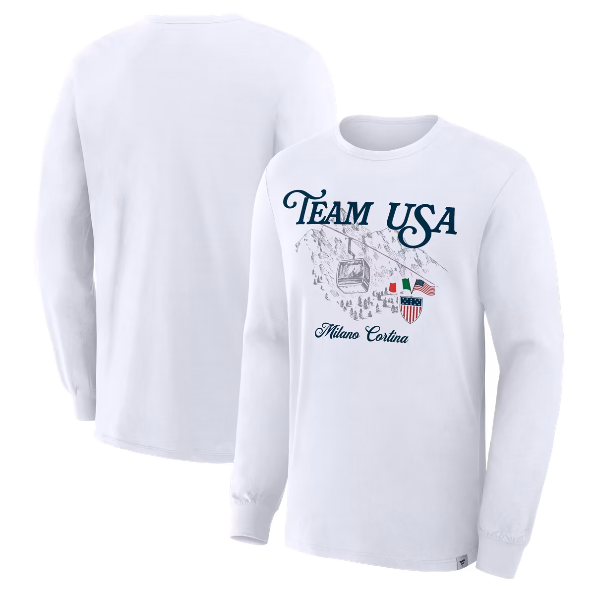 Men's White Team USA 2026 Winter Olympics United Long Sleeve T-Shirt