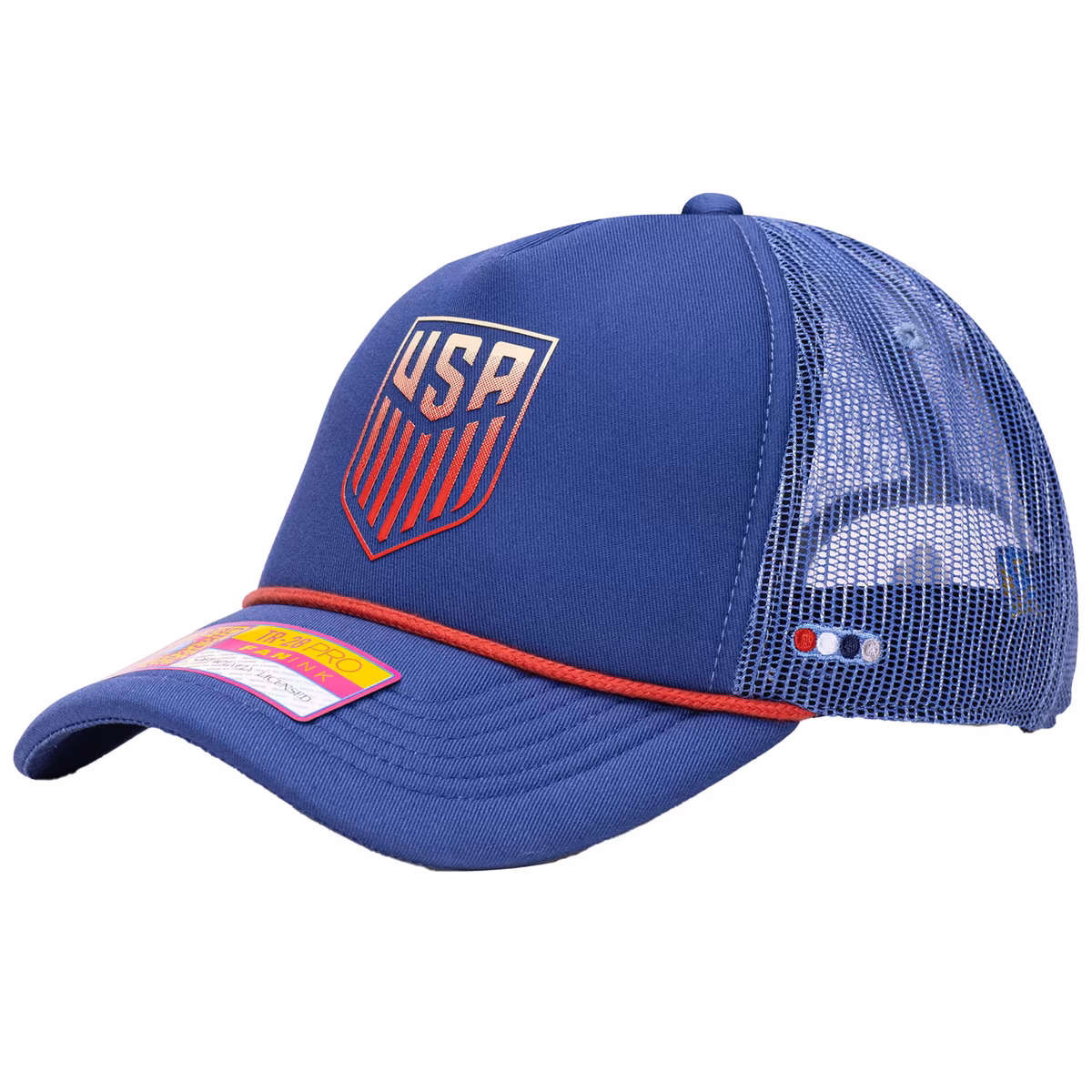 Men's Fan Ink  Blue USMNT Atmosphere Adjustable Trucker Hat
