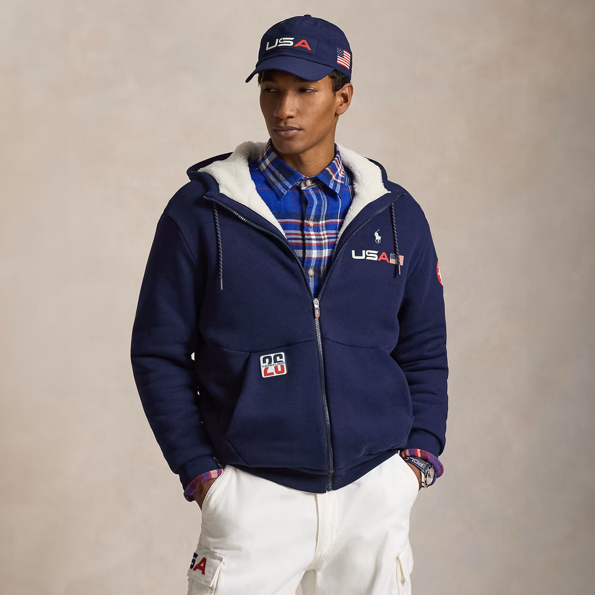 Men's Polo Ralph Lauren Team USA Fleece Full-Zip Hoodie 6 Men's Polo Ralph Lauren Team USA Fleece Full-Zip Hoodie