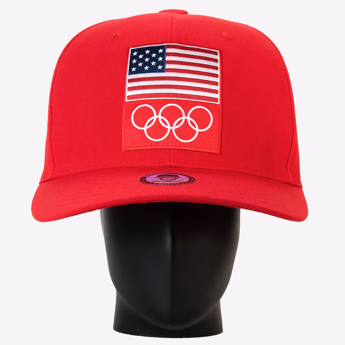 Unisex Noggin Boss Red Team USA Flag Olympic Rings Big Hat 1 Unisex Noggin Boss Red Team USA Flag Olympic Rings Big Hat