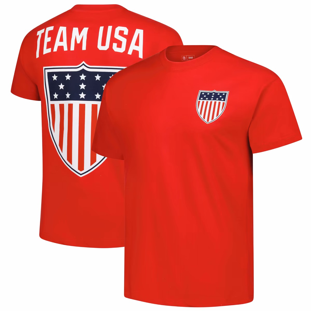 Men's Red Team USA Patriot Crewneck T-Shirt
